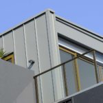 Metal wall cladding on a large multi-residential building in Newtown, inner west Sydney NSW